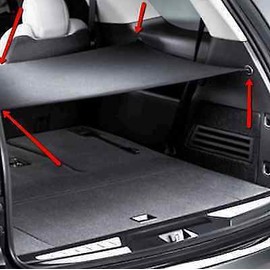 Trunknets Inc Cargo Security Flip Shade for Saturn Outlook 2007 08 09 2010 - Ebony New