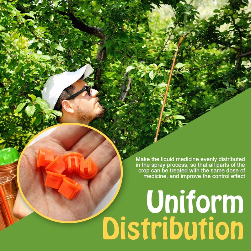 PHITUODA 6Pcs Flat Fan Spray Tip 110 Degree Plastic Spray