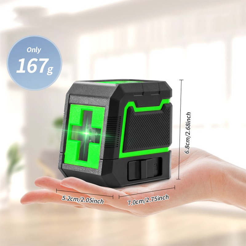 Self-Leveling Laser Level, 2 Lines Laser Level Green Cross Laser