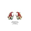 Color Acrylic Double Sided Gnomes with Wine Fan Light Pull