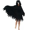 YUTCOTC Unisex Crow Costume Hooded Cape Crow Cosplay Hooded Christmas