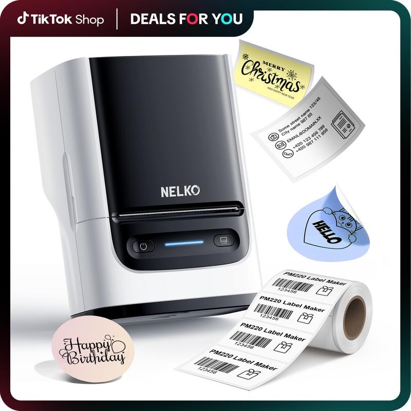 PM220 and PM220S Portable Bluetooth Label Maker Printer, Bluethooth Label
