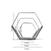 Large Hexagon Cookie Cutter Set - 5”,4”,3” - 3 Piece
