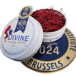 Saffron Threads - 100% Fresh, Pure Saffron from Afghanistan - Premium Award Winner Red Saffron Threads for Cooking Spanish Rice Paella & Risotto, Golden Milk, Tea & More - Divine Healing Saffron, 1g