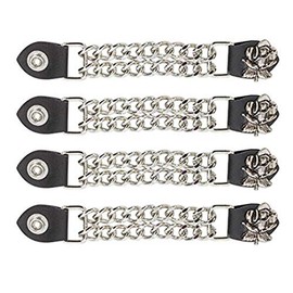Dream Apparel Women Rose Vest Extender Chrome Double Diamond Cut Chrome Chain (4)
