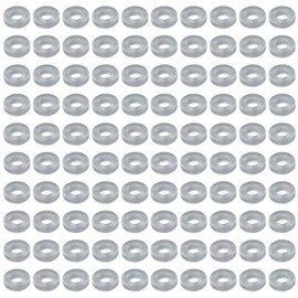 Uniquer 100Pcs 0.85cm Transparent Earring Back Pads Round Cushions Soft Silicone Accessories for Earring Clips