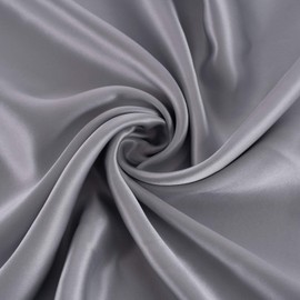 RUIPTSKE Hypoallergenic Natural Silk Pillow Case 22 Moms 100% Silk 600 Thread Count Hidden Zipper Oeko-Tex Certified (Gray, 65x65cm)