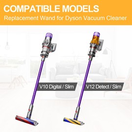 Yivy Quick Release Replacement wand Stick for Dyson V10 Digital Slim V12 Detect Slim Vacuum Cleaner, Extension Rod for Vacuum Cleaner Attachments (purple).