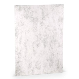 PAPERADO 25 x Craft Card DIN A4 - Grey Mamora Marble White 220 g/m² Coloured Card - Thick Craft Paper in 29.7 x 21 cm Painting, Craft Perfect Craft Cardboard