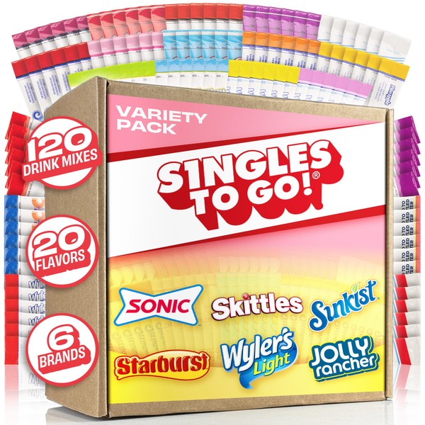 Singles To Go! 120ct Bulk Variety Pack - 20 Different