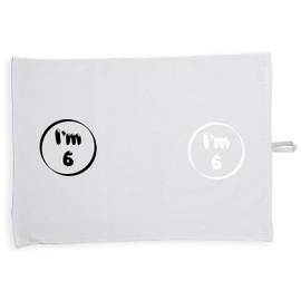 Hippowarehouse I'm 6 birthday Tea Towel Eco Printed Dish Cloth Kitchen accessory 50cmx70cm 100% Cotton