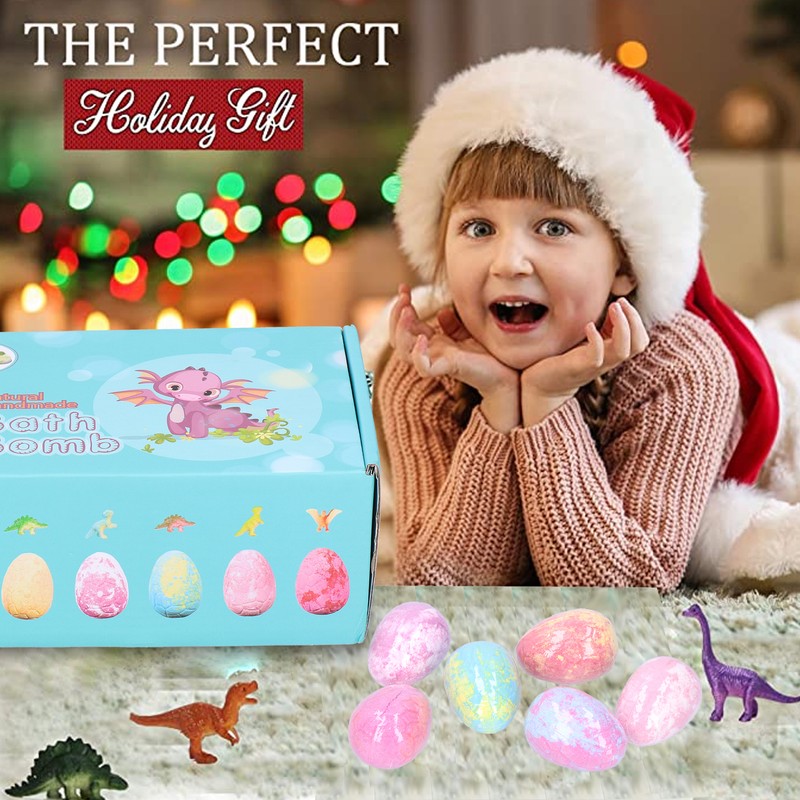 Dinosaur Egg Shaped Essential Oil Bath Salt Ball Plant Extract