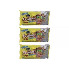 FRUNAS Mega Original Caramelo Blando Sabor a Frutas 3 PACK 462 gr