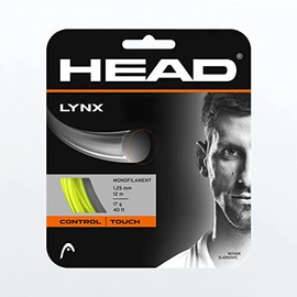 HEAD Lynx Yellow Monofilament Tennis String, 18g / 1.20mm (4 Sets)