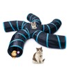 EGETOTA Cat Tunnel for Indoor Cats Large, with Play Ball