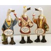 Shudehill WINE SIGN DUCKS ORNAMENTS SET OF 3