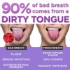 HouChanges Tongue Scraper Stainless Steel,Tongue Cleaners Fresh Breath Restored Taste