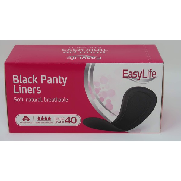 Easy Life - Protectores para calzones (2 unidades), color negro