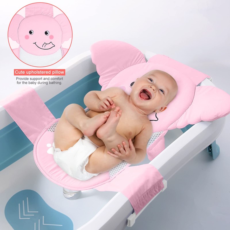 AIR&TREE Baby Bath Seat Support Net, Quick Drying, Adjustable, Comfortable,