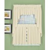 Today's Curtain, Orleans Scallop Curtain, Ecru 36" Tier Pair and