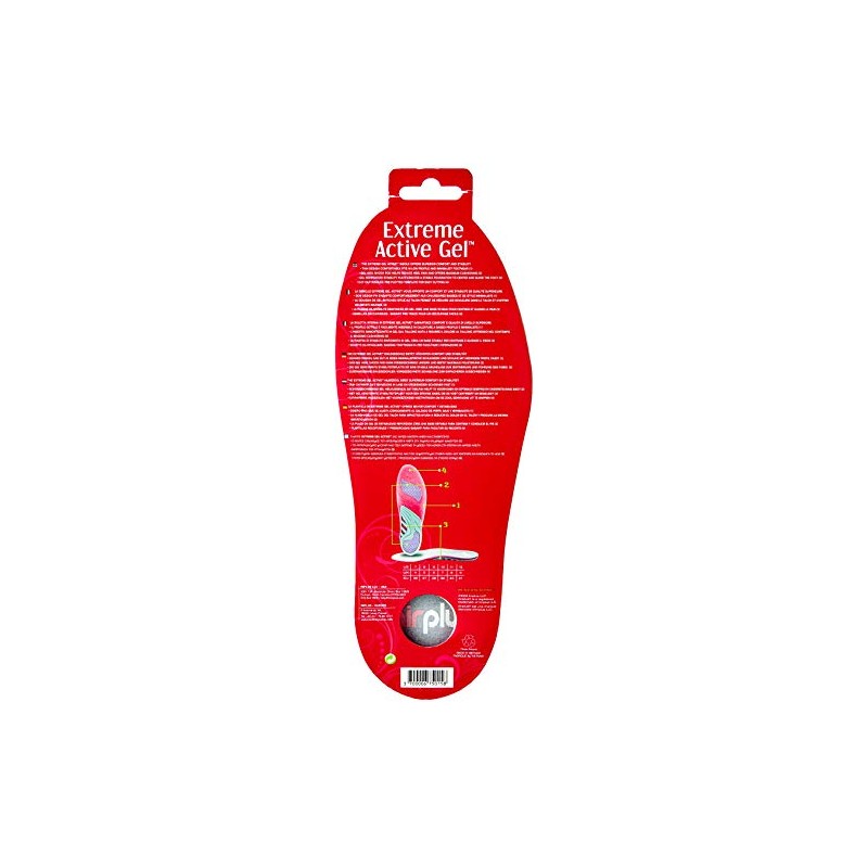 Airplus Women's Extreme Active Gel Insoles, Heel & Arch Support,