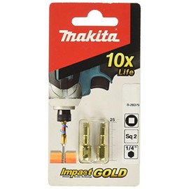 Makita B28379 Punta Cuadro Impact Gold, 2 x 1", 2 Piezas