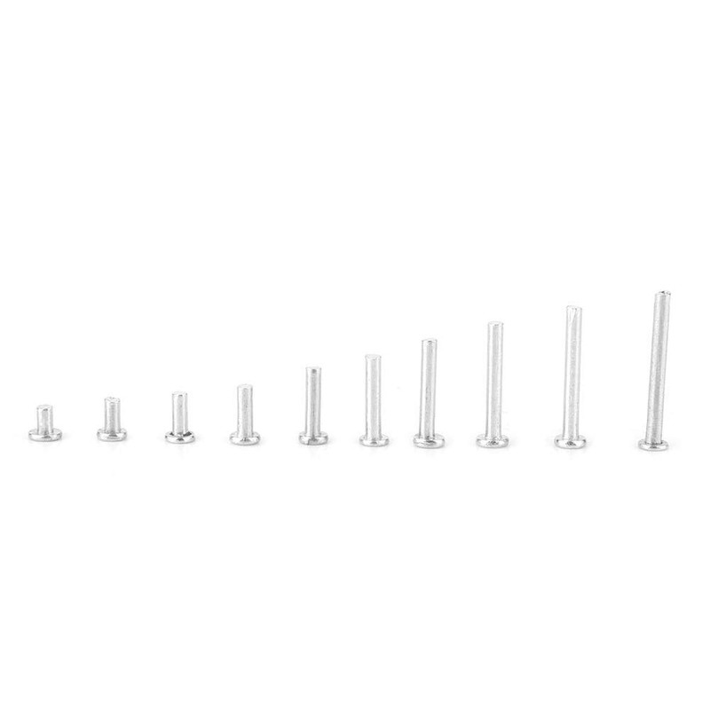 Full Rivets 500pcs Aluminum Flat Head Full Rivets Multi Size