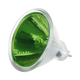 Sunlite 66090-SU 50MR16/NSP/12V/G 50-watt, Halogen MR16 GU5.3 Based Mini Reflector Bulb, Green
