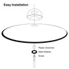 sourcing map 4pcs Pot Pan Lids Replacement Knob, Plastic Pan