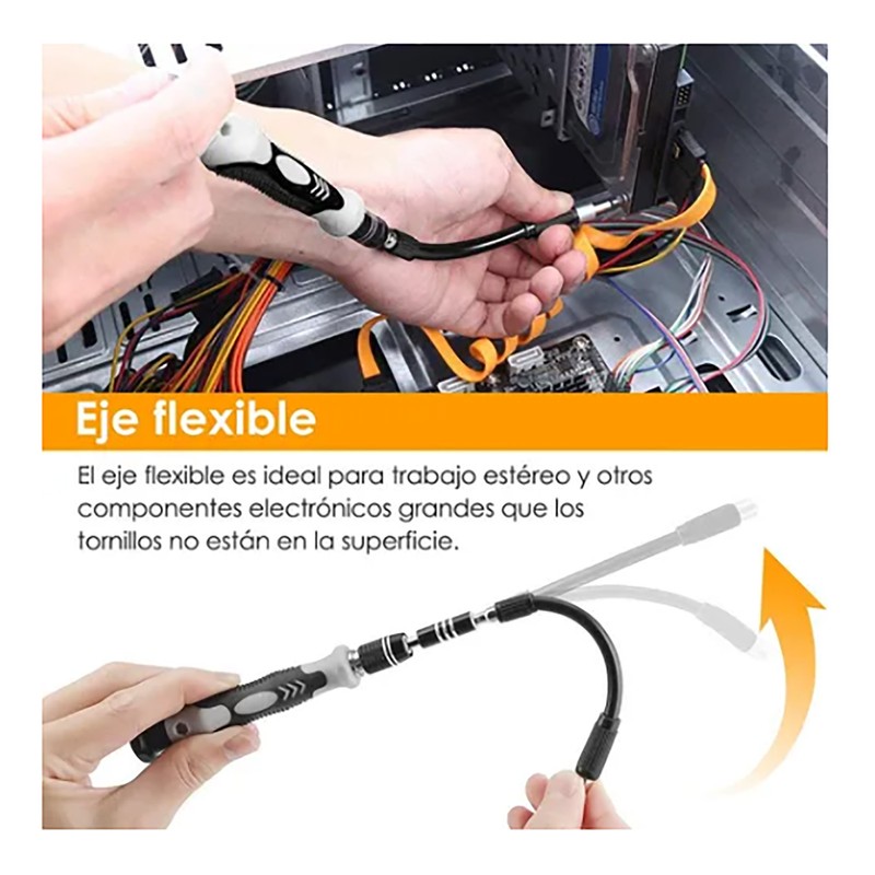 Screwdriver Repair Set Chrome Vanadium Steel Bit Assortment Kit for