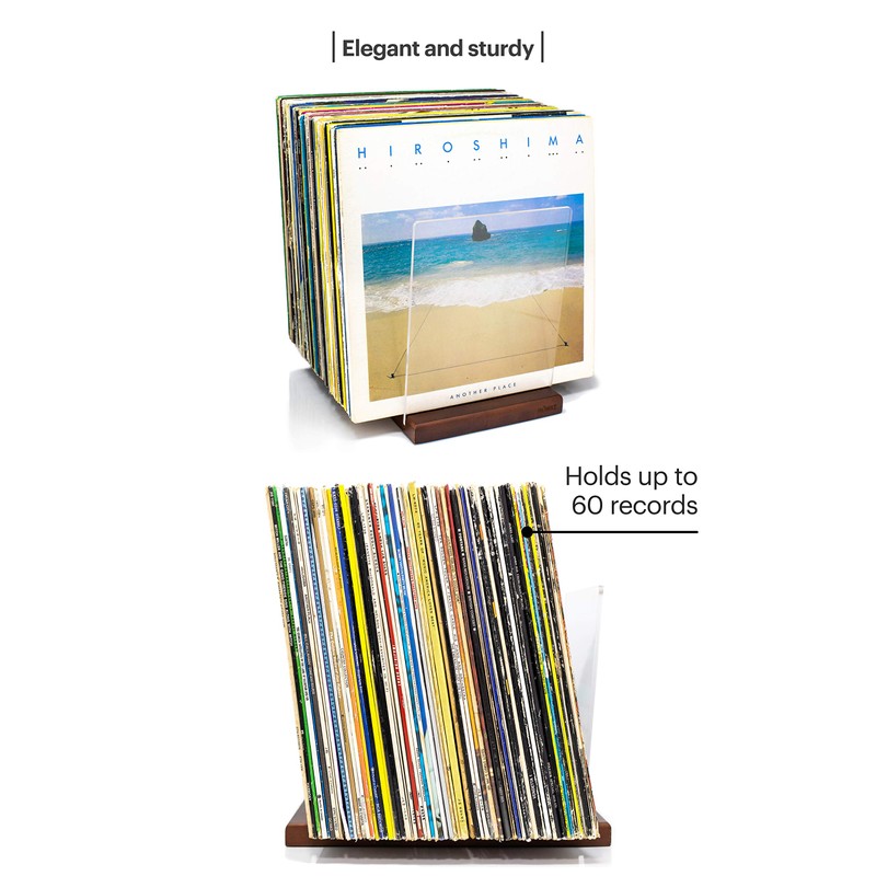 MÖNKE Premium Vinyl Record Storage - a Mid-Century Style Record