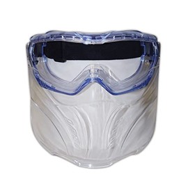 MAGID GFS360AFC Gemstone SAFETY Goggles with Detachable Face Mask, 12.7" Height, 18.3" Wide, 19.6" Length, Polycarbonate, Standard, Clear