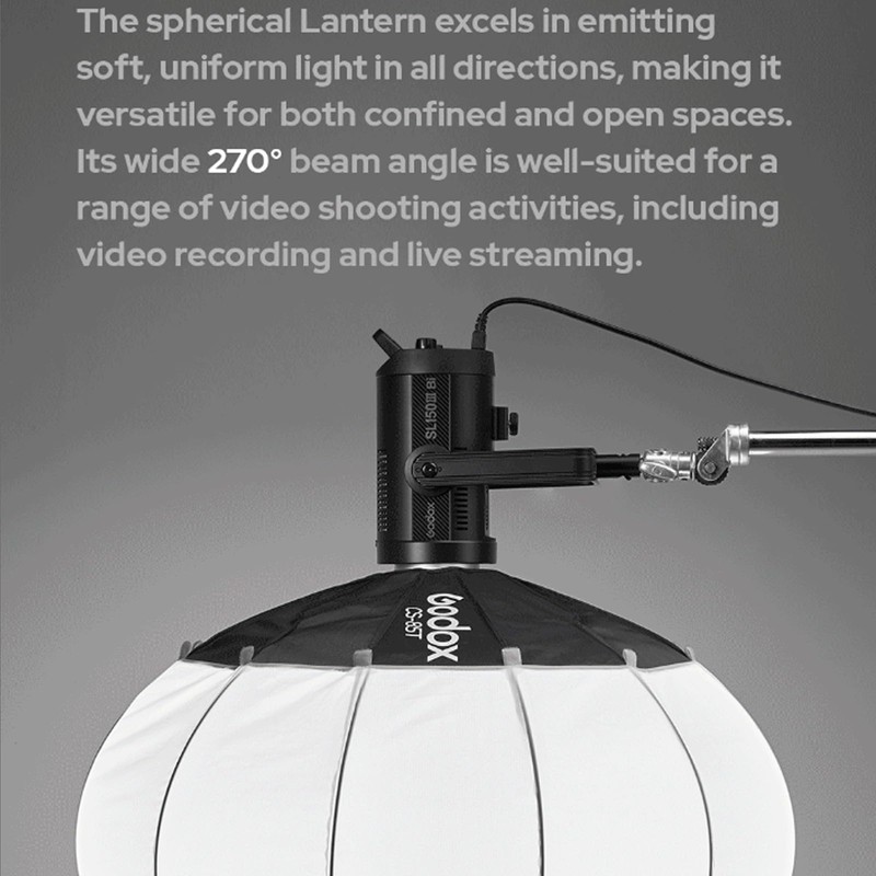 Godox CS-65T 65cm/25.6inch Lantern Softbox with Skirt, Bowens Mount Soft