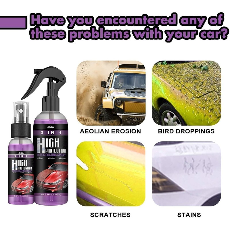 GDSAFS 3 in 1 Car Coating Spray, High Protection 3