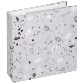 walther design Terrazzo ME-298-3 Photo Album, Memo Slip-In Album, 200 Photos, 10 x 15 cm, Stone Grey
