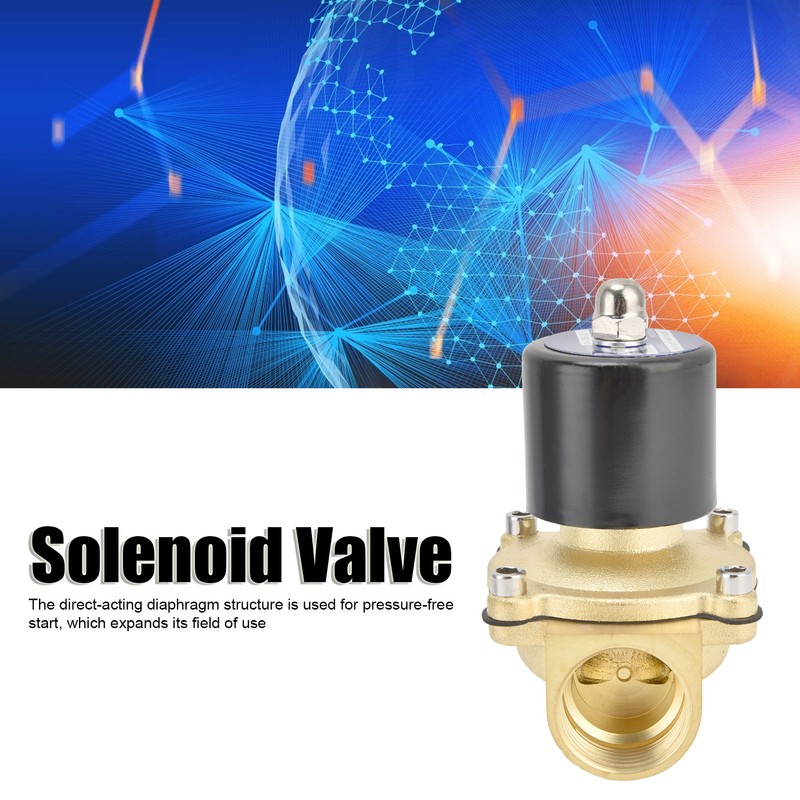 Normally Closed Solenoid Valve Brass Direct Acting Diaphragm Controlling Device