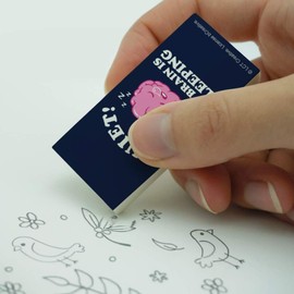 Quiet My Brain is Sleeping Funny Humor Eraser Set of 2
