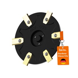 BEOS® Premium Robotic Lawnmower Tuning - Blade Plate for 6 x Blades - Fibreglass Reinforced Blade Disc - Diameter 142 mm - Turntable Compatible with Gardena City