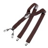 DonDon Men's Braces Extra Strong 3.5 cm Wide with 4