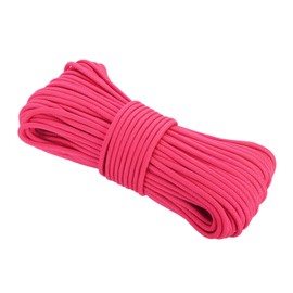 Rebower 550 Paracord Rope 31m, 4mm Thin Paracord Nylon Cord 7-Strand Core [for Tent Camping Outdoor Gear] - Rose Red