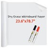 FreeNook White Board Paper with 2 Markers, Dry Erase Contact