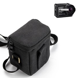 K-S-Trade High-quality and innovative shoulder bag for Nikon KeyMission 170, shoulder bag, camera bag, camera bag, black protective case
