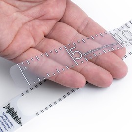 Quik Measure Pro Fish Rulers Metric Measuring Sticker Ruler - 100cm Tape Decal - Transparent Self Adhesive - Waterproof Clear Design Perfect for Kayak, Boat, Net, Spearfishing (100 Centimeters)