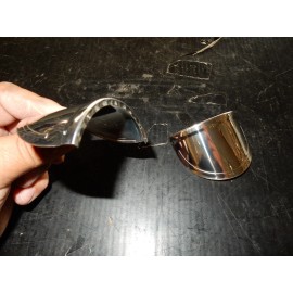 UAPAC 63 64 Chevy Impala Rear Taillight Tail Lights Lamp Taillamp 2 1/2" Mini Visors