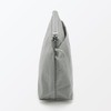 MUJI 84475689 Wrinkle Nylon Pouch with Gusset, Gray, M, Approx.