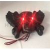 SMT-Chrome Skull head horn cover Red Light Compatible With 92-16