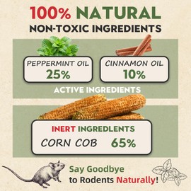 Mouse Repellent Pest Control Pouches, Safe for Pets and Humans, Natural Rodent Deterrent for Mice, Rats, Spiders, Ants, and Roaches - Effective Indoor & Outdoor Use (30 Pack)