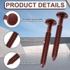 Blulu 18 Pcs 3 Inch Vinyl Shutter Fastener Window Panel