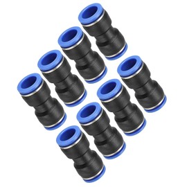 TA-VIGOR 16mm Steckverbinder – 5/8" Schlauch-Außenmaß – Gerade Druckluftanschlüsse – Schnellsteck-Kupplungen für PU/PE/PVC/Nylon-Schläuche – 8er Set