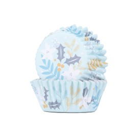 PME Foil Lined Cupcake Cases - Floral Festives, Pack of 30